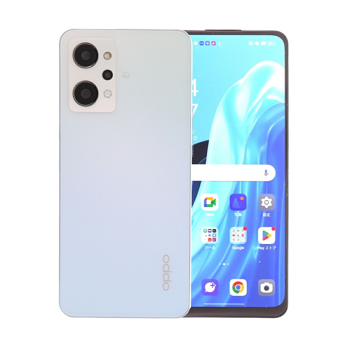 Reno7 A 128GB ブルー Oppo OPG04 au SIMロック解除済み Bランク