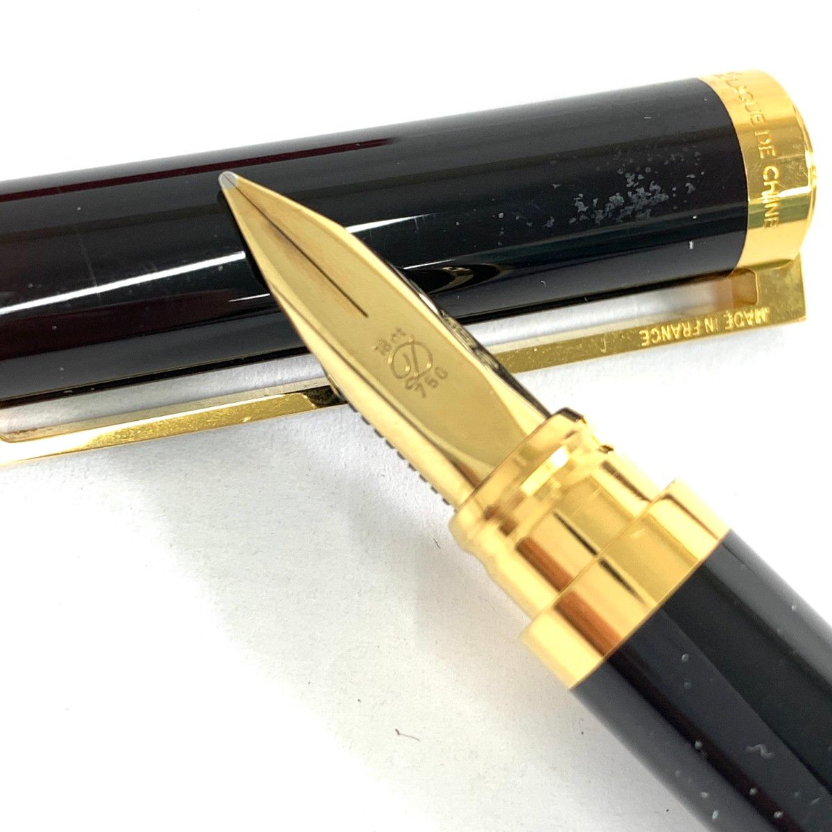 中古)S.T.Dupont エス・テー・デュポン 万年筆 ラインDコレクション