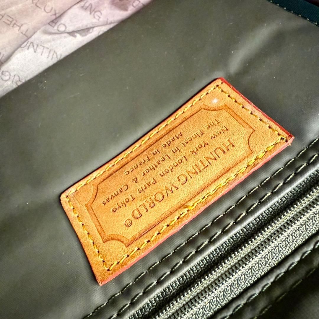 HUNTING WORLD ハンティングワールド バチュークロスロゴレザー