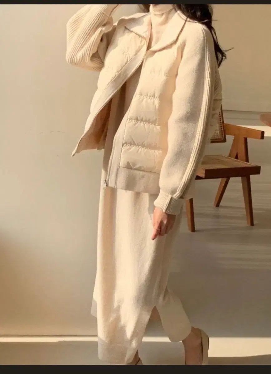 BOWEN ダックダウン ニット ジャケット