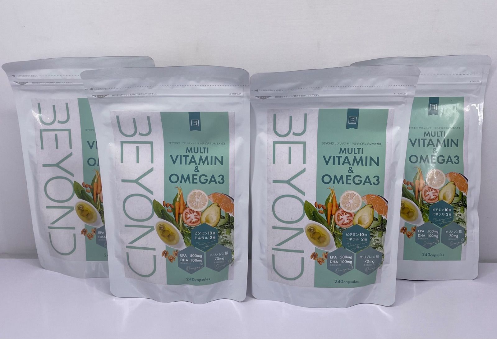 ビヨンド サプリメント マルチビタミン＆オメガ3 240粒×4袋セット