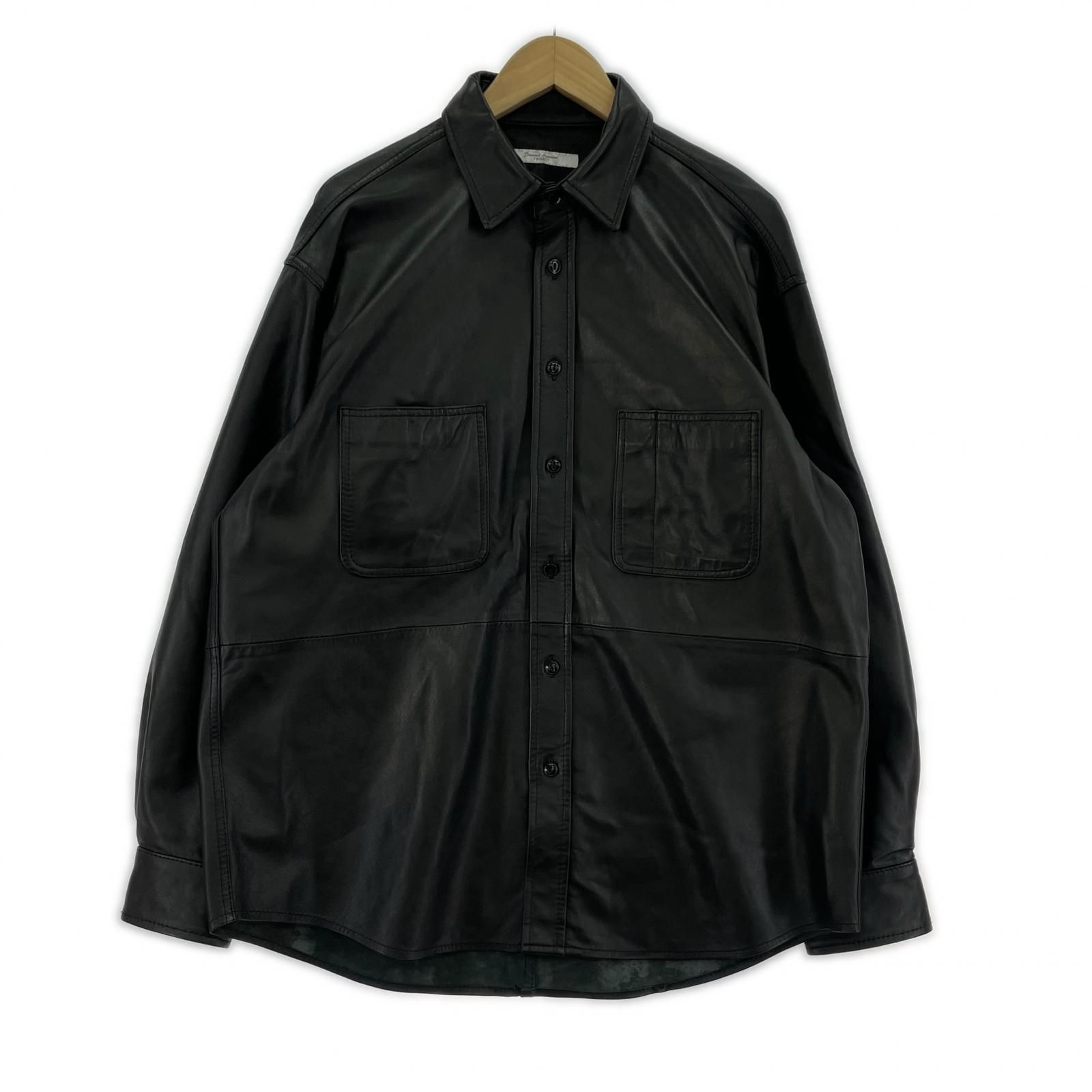 メルカリ市限定値下げユリウス ディアスキンダメージレザーシャツ