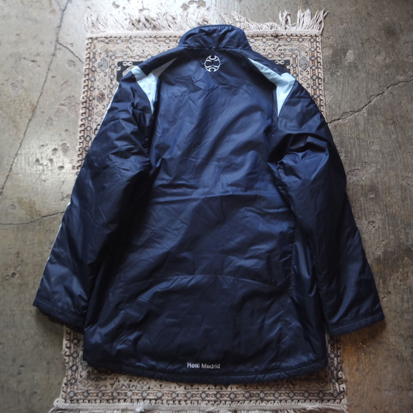 07 s adidas real madrid nylon jacket bench coat ルマドリード ベンチコート XL