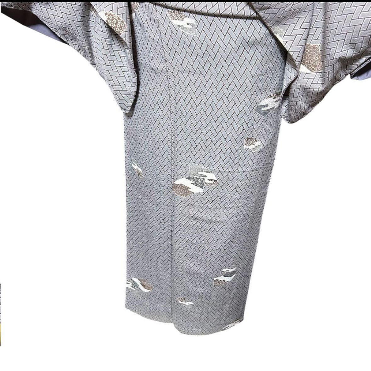 新品 美品 袷 正絹 江戸小紋 フルセット 希少アンティーク名古屋帯