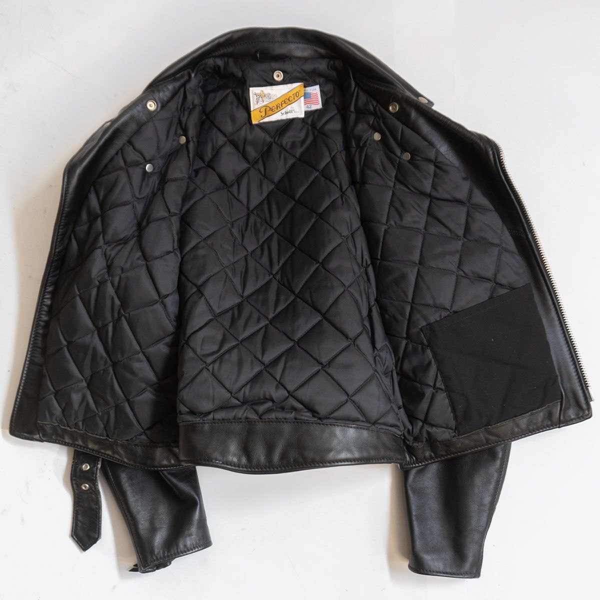 美品/ビッグサイズ】SCHOTT【618/ダブルライダース ジャケット】42