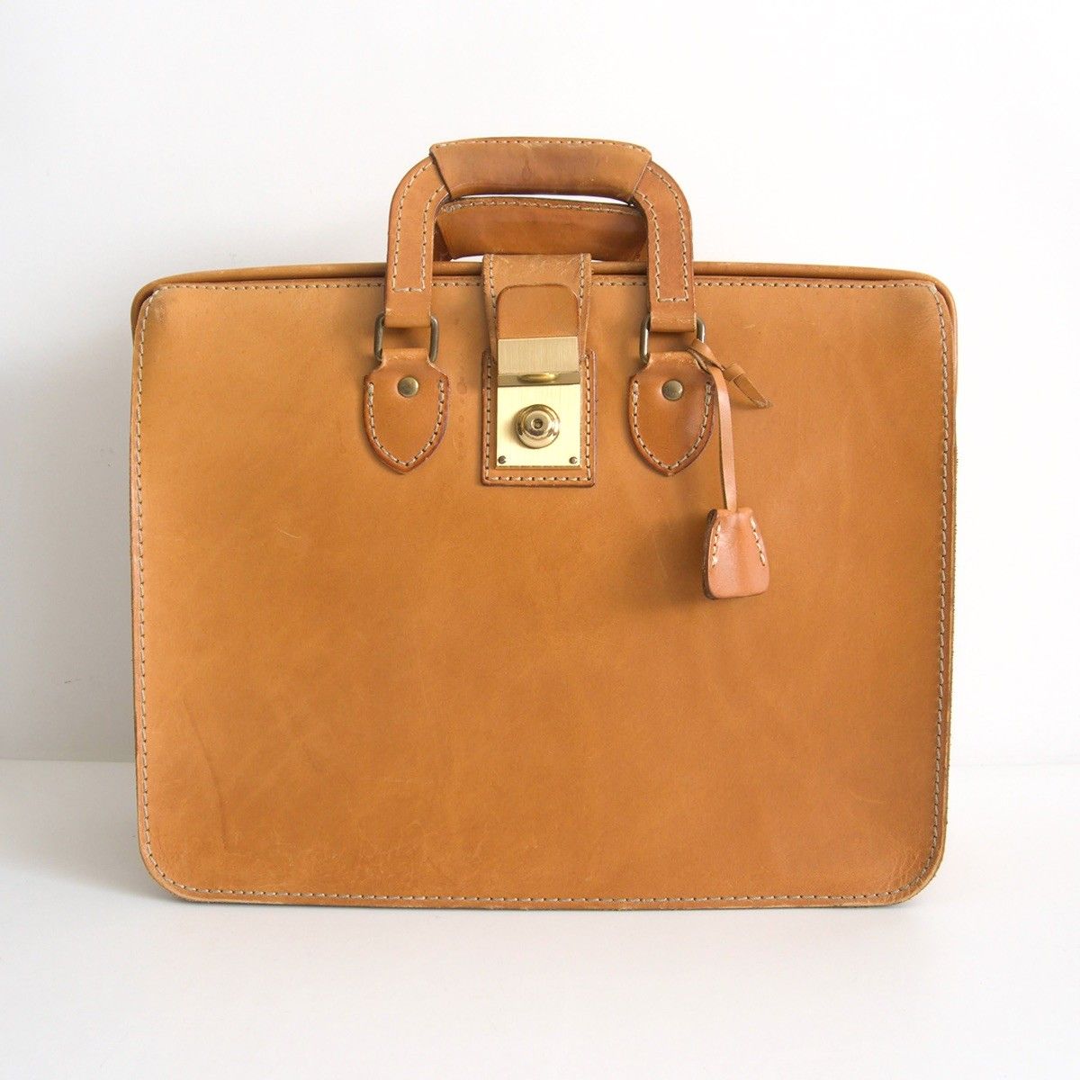 雰囲気抜群 HERZ ヘルツ 二本手 ダレスバッグ BJ-3 キャメル ビジネス ドクターズバッグ s 2512038