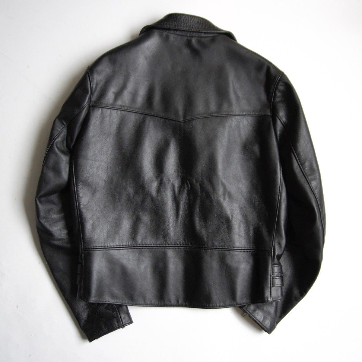 サイズ42/美品】666 triple six【ステアハイド UK サイドベルト ダブル