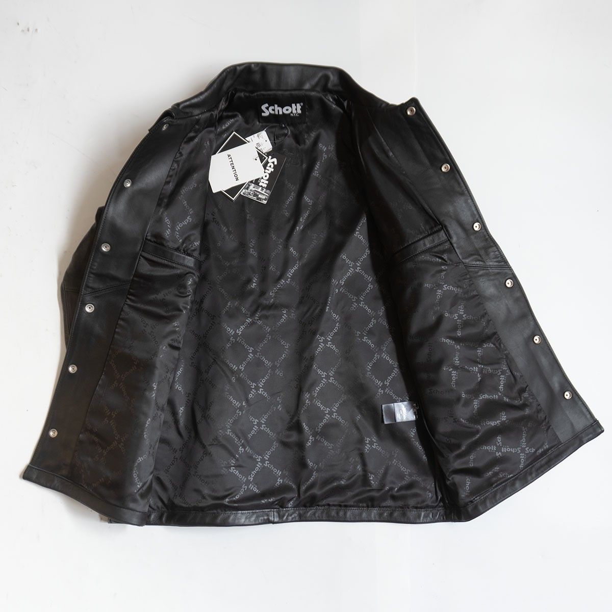 タグ付き未使用品】SCHOTT【SHEEP COACH JACKET】L レザー コーチ