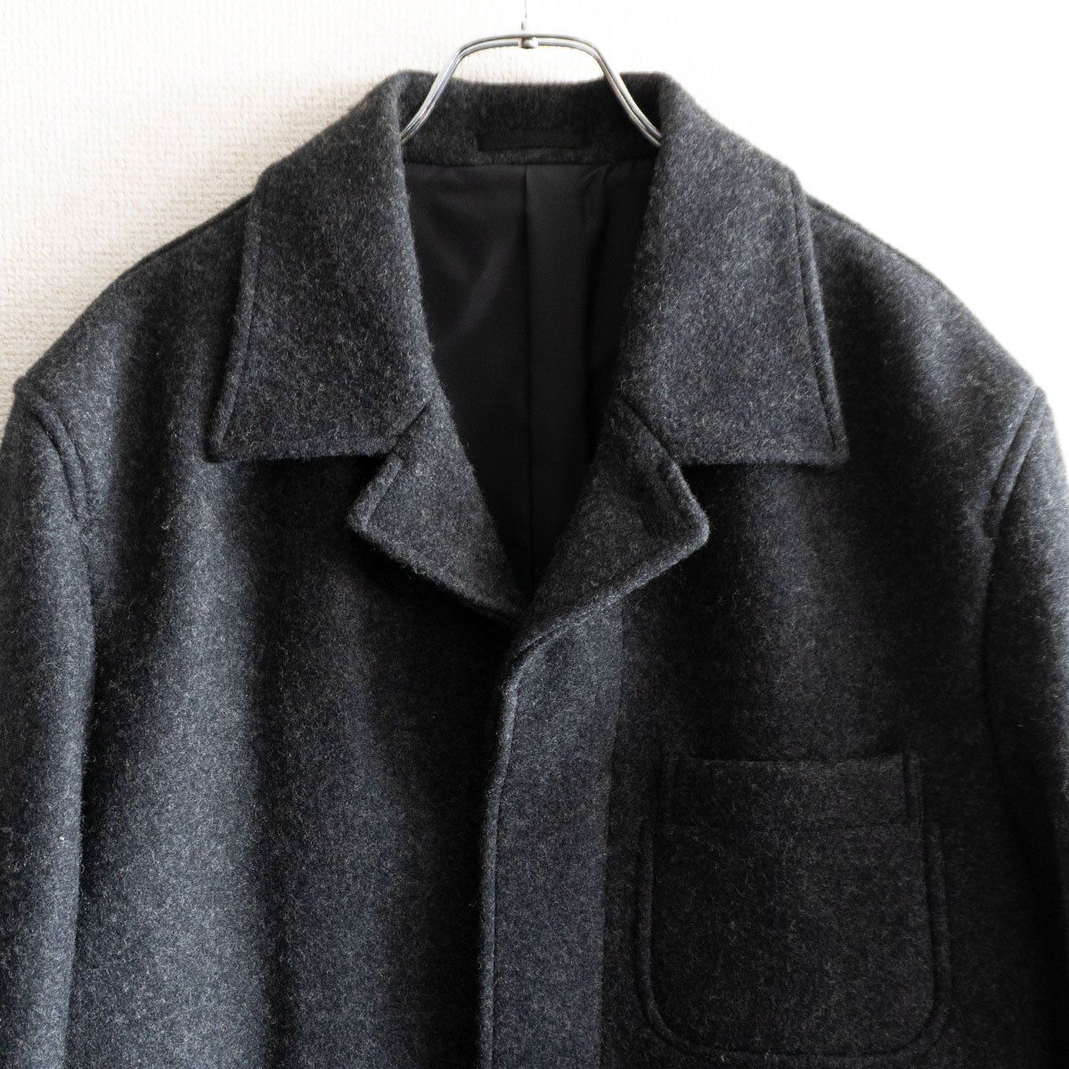 [二次元期]［12AW］コムデギャルソン　ウールギャバジンコート　アーカイブ 二次元期]［12AW］コムデギャルソン ウールギャバジンコート