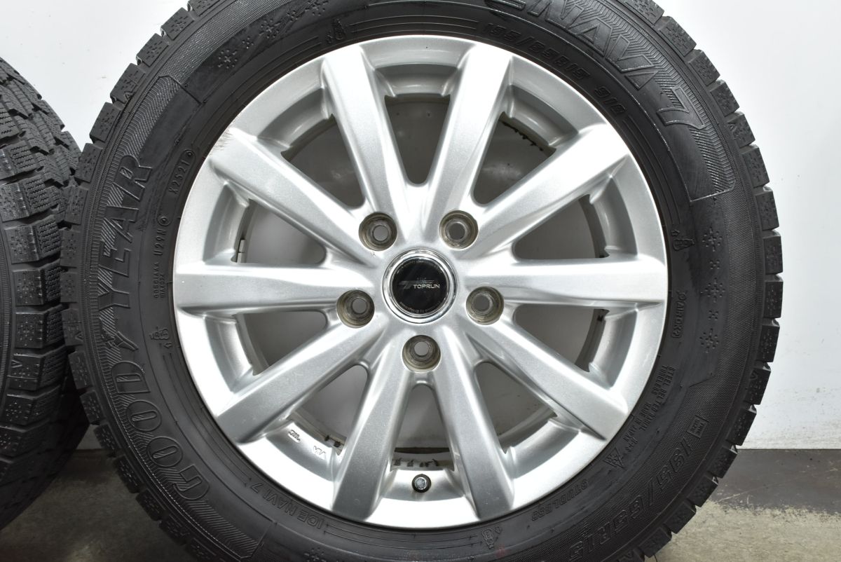  セレナ ノア ヴォクシーなどに トップラン 15 in 6 J 45 PCD 114 3 グッドイヤー アイスナビ7 195 65 R ステップワゴン エスクァイア 15インチ タイヤ ホイールセット