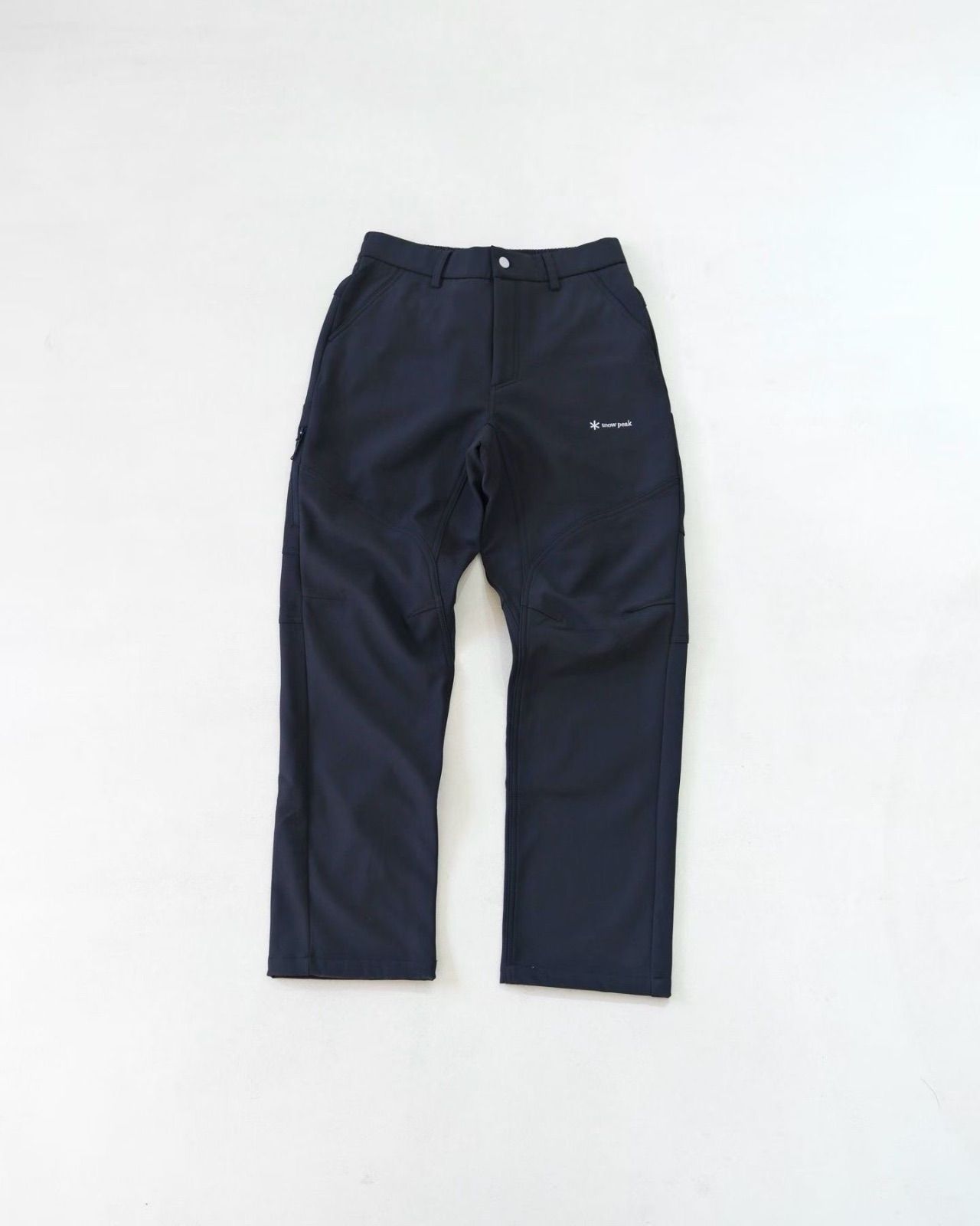 snow peak スノーピーク ソフトシェル ストレッチパンツ ロゴ入り 裏起毛系