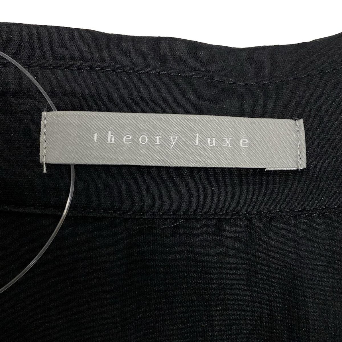 theory luxe セオリーリュクス 半袖シャツブラウス サイズ038 M レディース - 黒 動きやすい ワイドパンツ