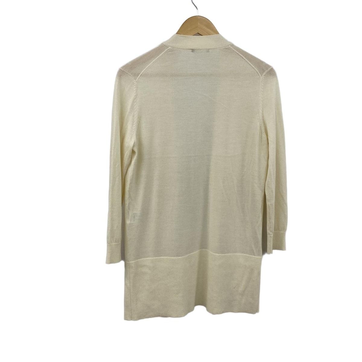 theory luxe セオリーリュクス カーディガン サイズ038 M レディース - アイボリー 長袖 シルク混 ロング丈