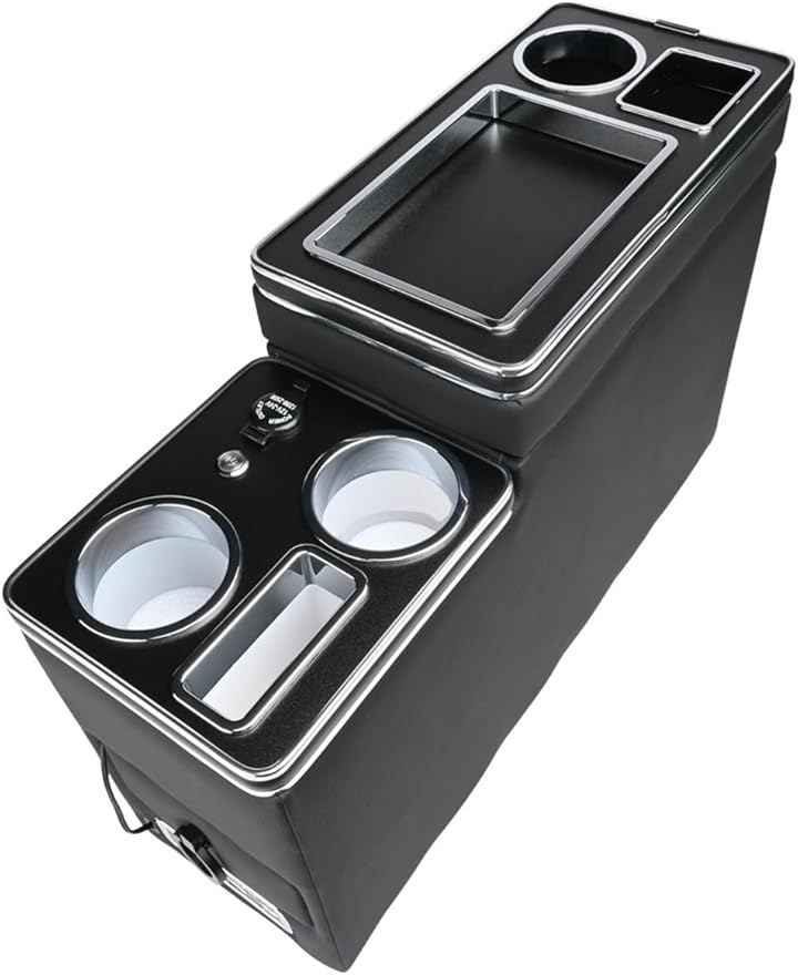 CustomDivine 日産 用 C 25 26 27 セレナ H 17 5～ LED センター コンソールボックス ドリンクホルダー シガーソケット USB トレイ スタンド Type ドレスアップ カスタム パーツ 社外品