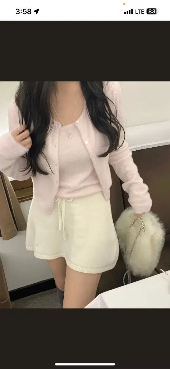 リーヴアワー ロッジ カーディガン セット ピンク