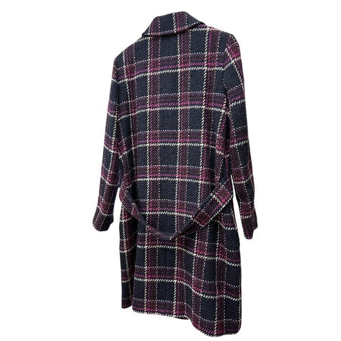 MaxMara STUDIO ロングコート チェック柄 MaxMara STUDIO マックスマーラ スタジオ コート 38 アウター ロング