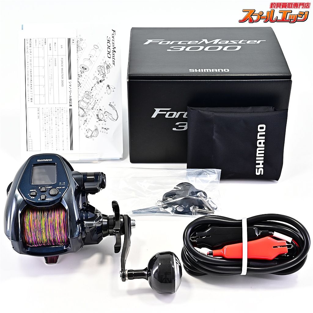 シマノ 22フォースマスター 3000 使用距離0 km 使用1時間 SHIMANO FORCE MASTER m 43321