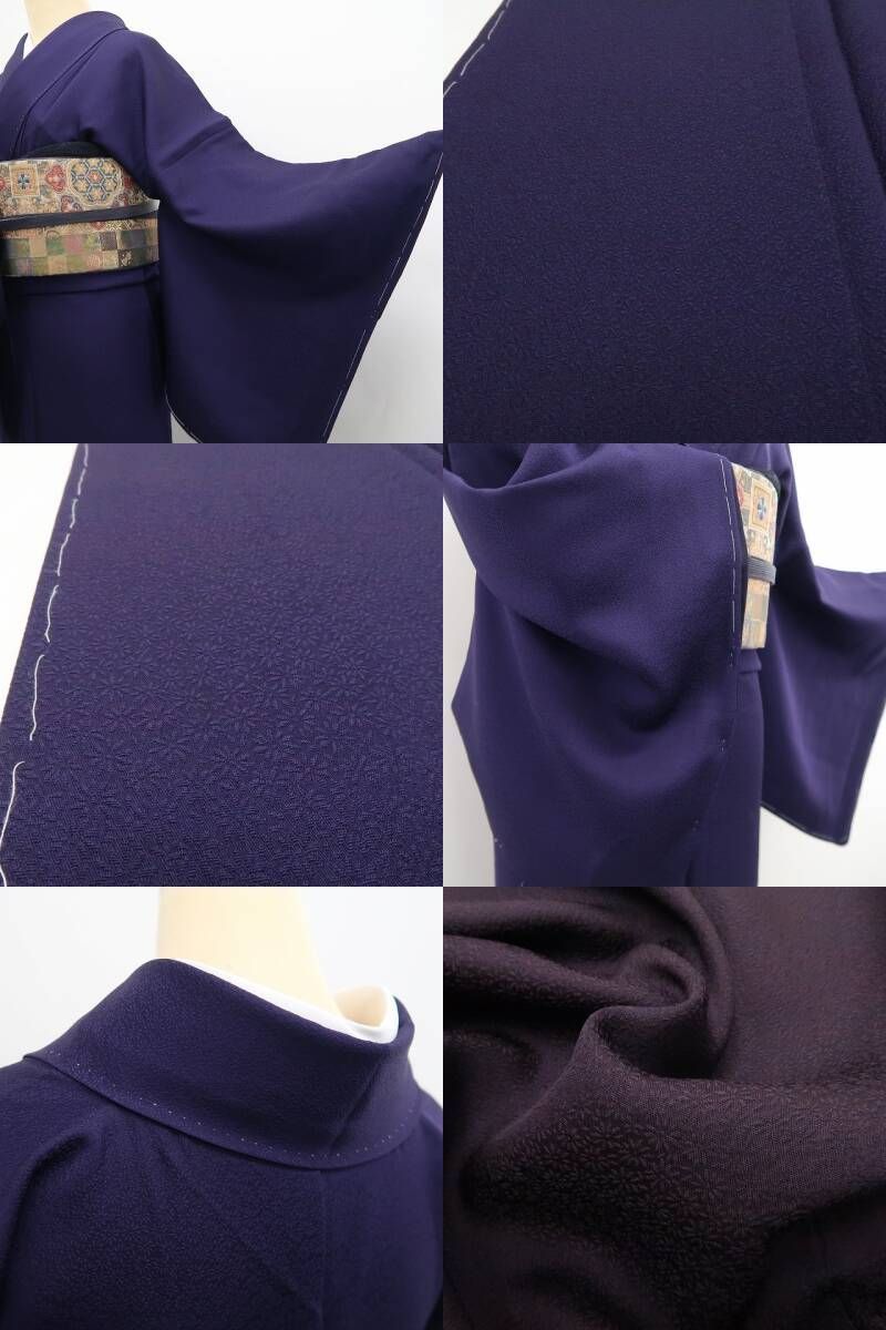 仕付け糸付 深紫の美しさを味方に装いを更新する