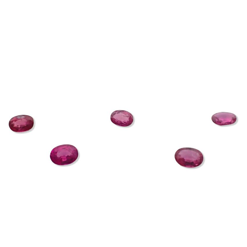 天然ルビー ルース 5PC 合計約1.10ct//j115-80 - メルカリ