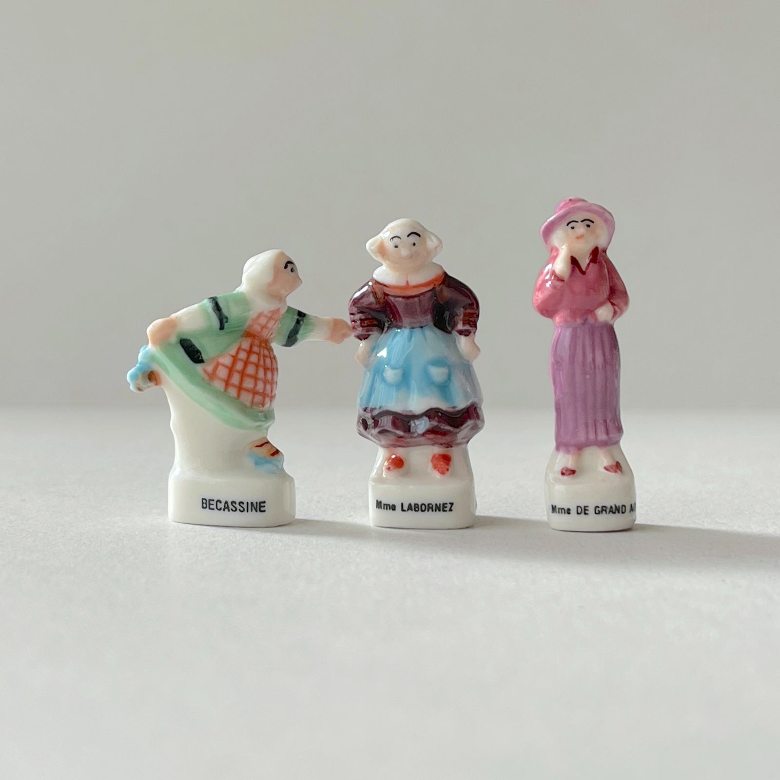 フェーヴ ベカシーヌ 8個 1996年 フランス フェーブ ミニチュア陶器