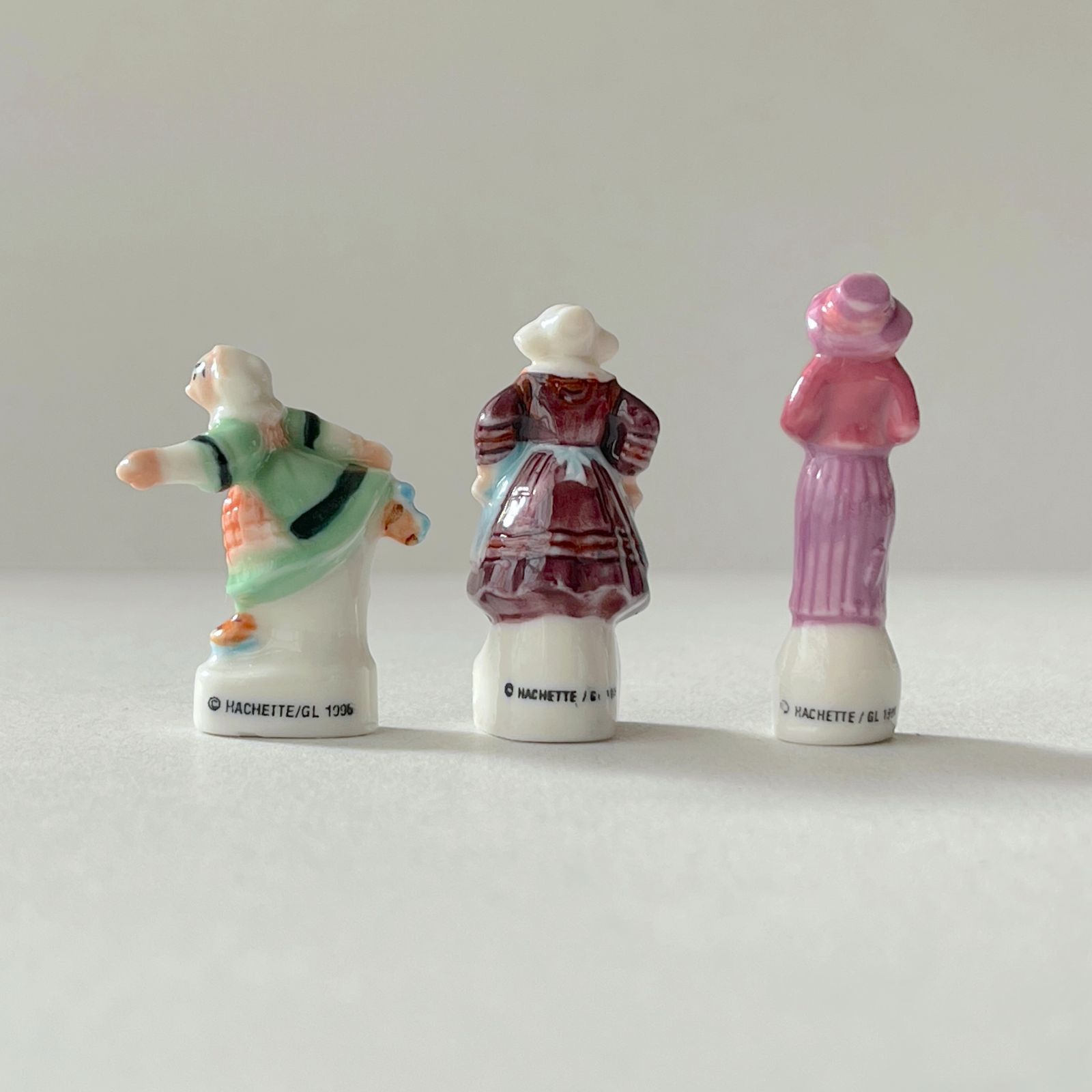 フェーヴ ベカシーヌ 8個 1996年 フランス フェーブ ミニチュア陶器 f