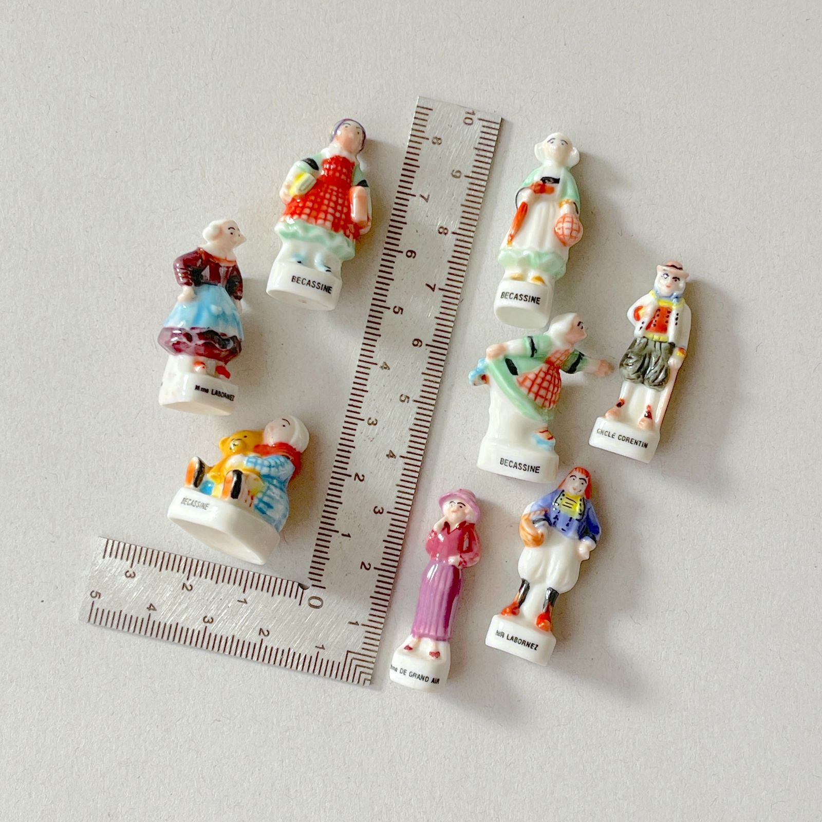 公式 フェーヴ ベカシーヌ 8個 1996年 フランス フェーブ ミニチュア