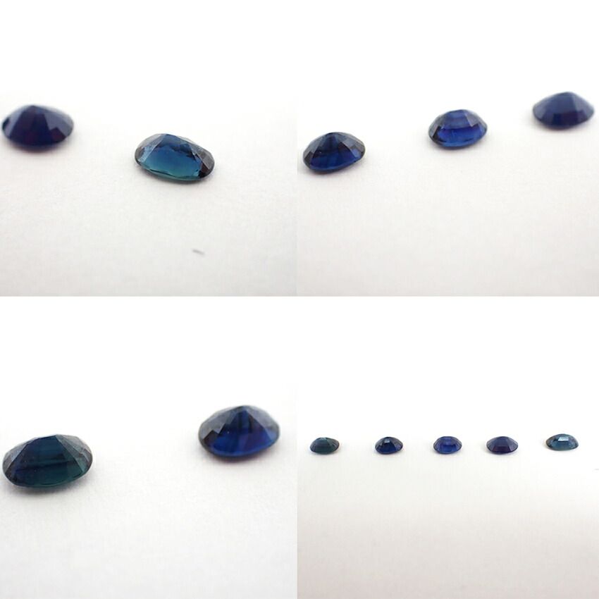  天然サファイア ルース 5 PC 合計約2 83 ct j 115 73 ルース(裸石) 原石 ビーズ アクセサリー道具 材料