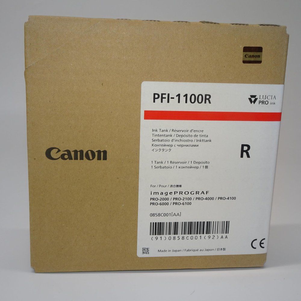 PC周辺機器 canon キヤノン 大判プリンタ インクタンク PFI-1100 R