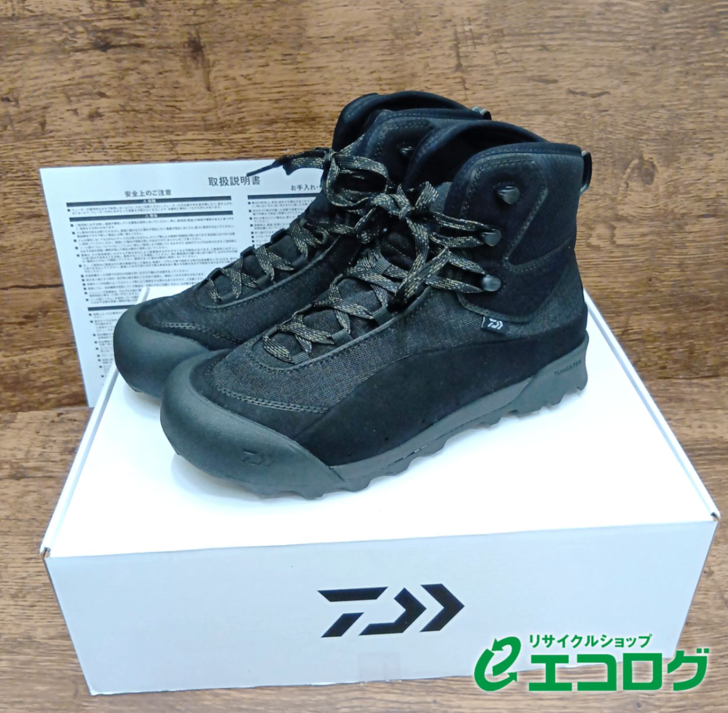 ダイワ DAIWA 24 ロックショアシューズ DS-3100 TG ブラック 25 cm