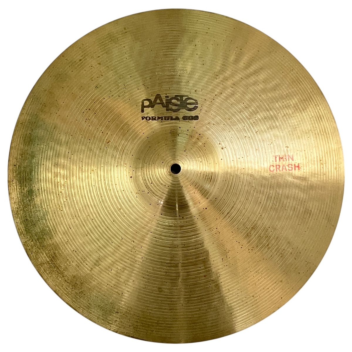PAISTE FORMULA 602 THIN CRASH 70年代 フォーミュラ シンクラッシュシンバル 16インチ パイステ