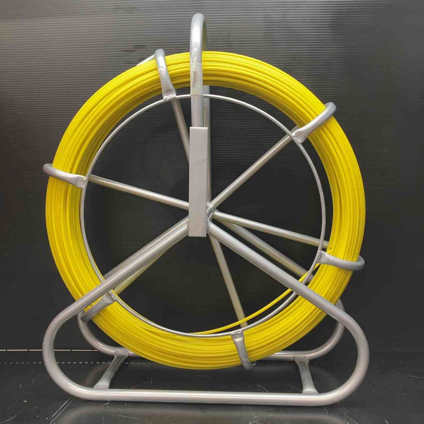 通線ロッド 通線ワイヤー フレーム付き 長さ 130 m 線径 6 mm