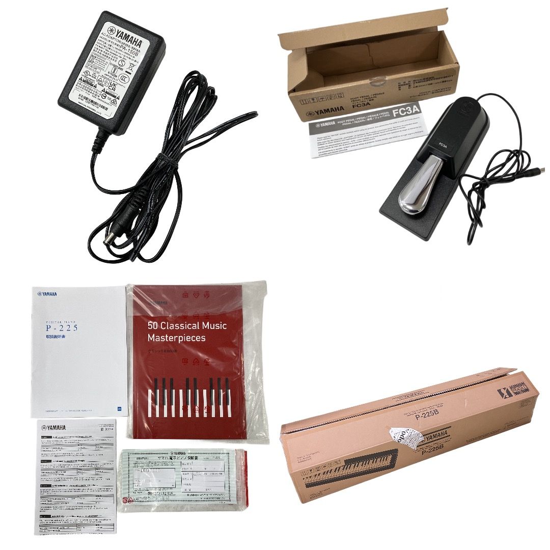 YAMAHA P 225 B 電子ピアノ 88鍵 製 ブラック Pシリーズ ヤマハ 鍵盤楽器 良好