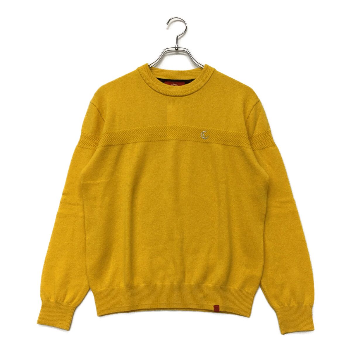 中古 メンズ キャロウェイ Callaway セーター M 黄 イエロー カシミヤ