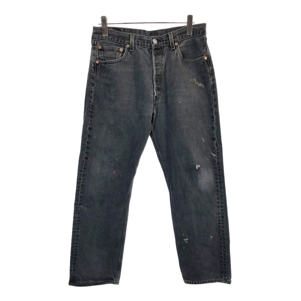90年代 Levi s リーバイス 501 デニムパンツ ブラック メンズ W 34 L 30 古着 X 0271