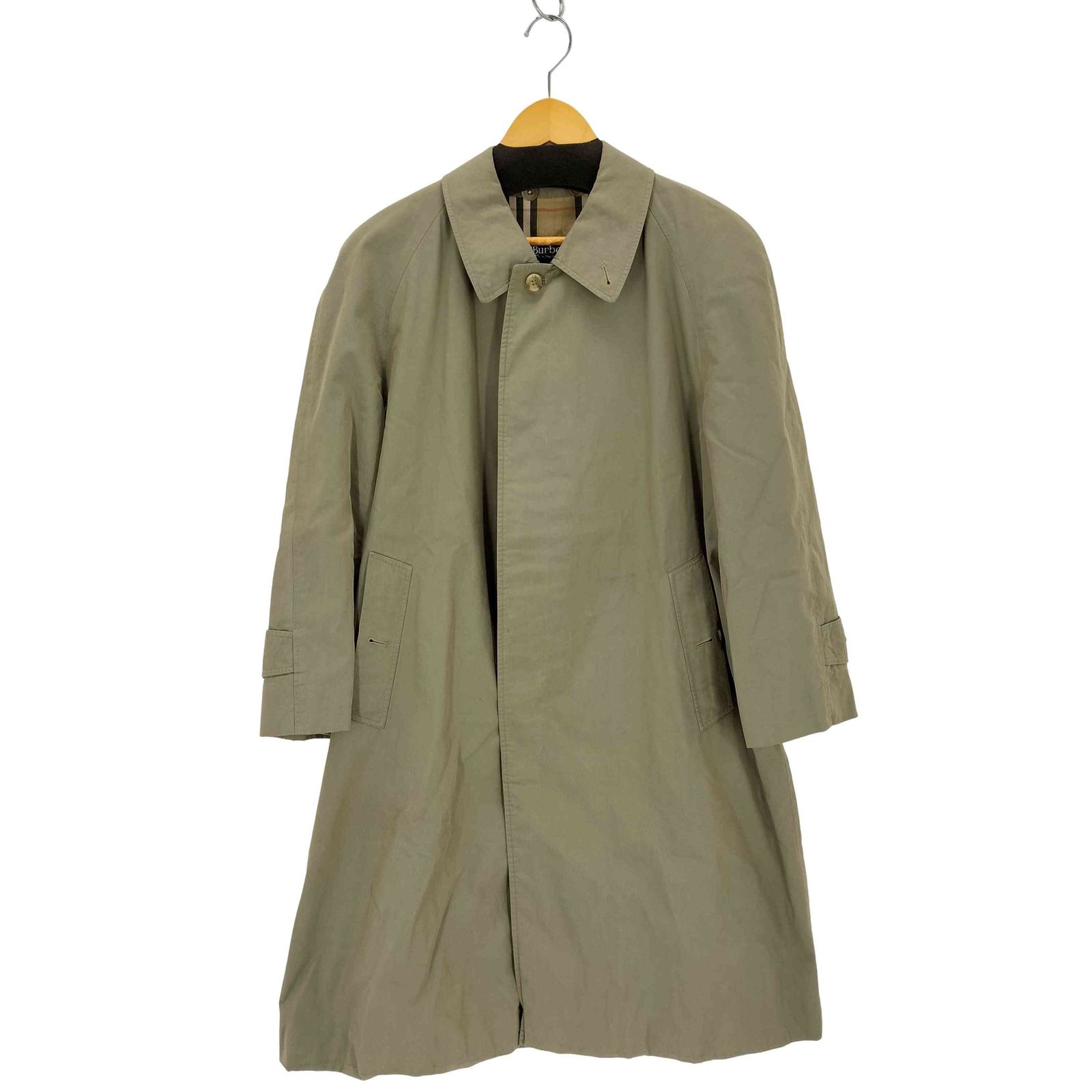 バーバリーズ BURBERRYS 英国製 裏地ノバチェック 比翼ステン コート メンズ 表記無