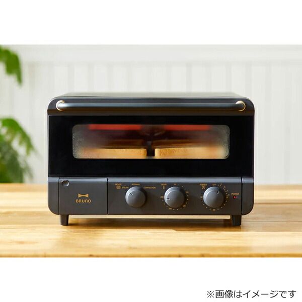 スチーム&ベイク トースター ブラック BRUNO BOE067-BK - メルカリ