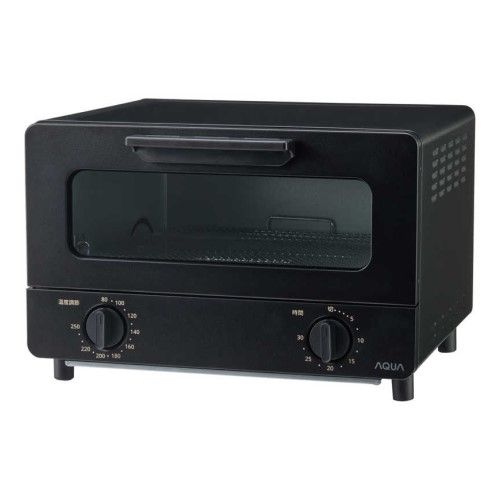 オーブントースター 1200 W 焼き ブラック アクア AQT CS 14 T K