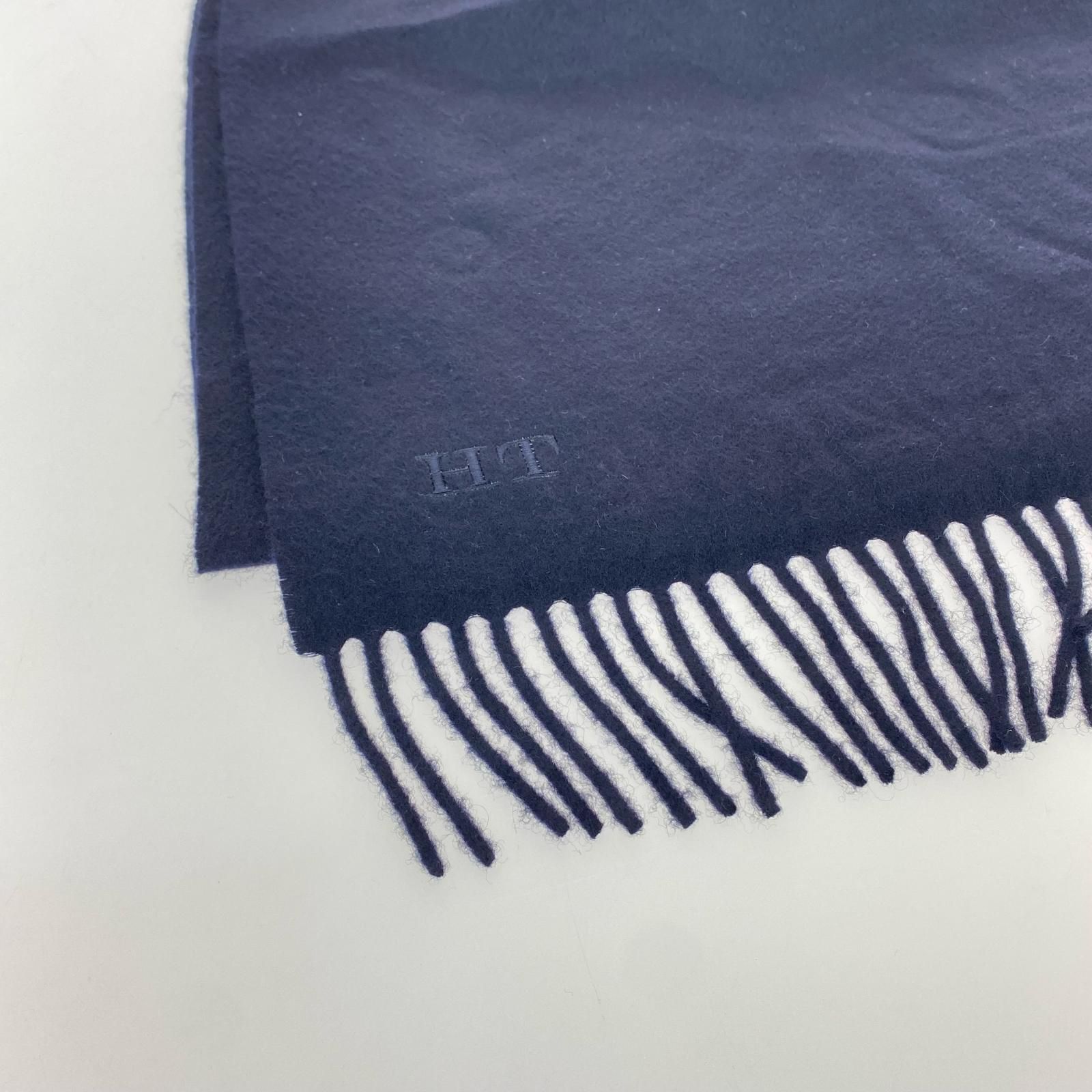 Loro Piana メンズ カシミヤマフラー ネイビー - メルカリ