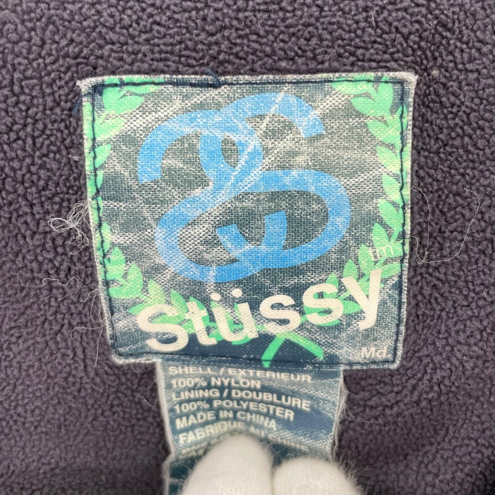 STUSSY OLD STUSSY 90s 紺ﾀｸﾞ ssﾘﾝｸﾅｲﾛﾝﾊﾟｰｶｰ ﾈｲﾋﾞｰ - メルカリ