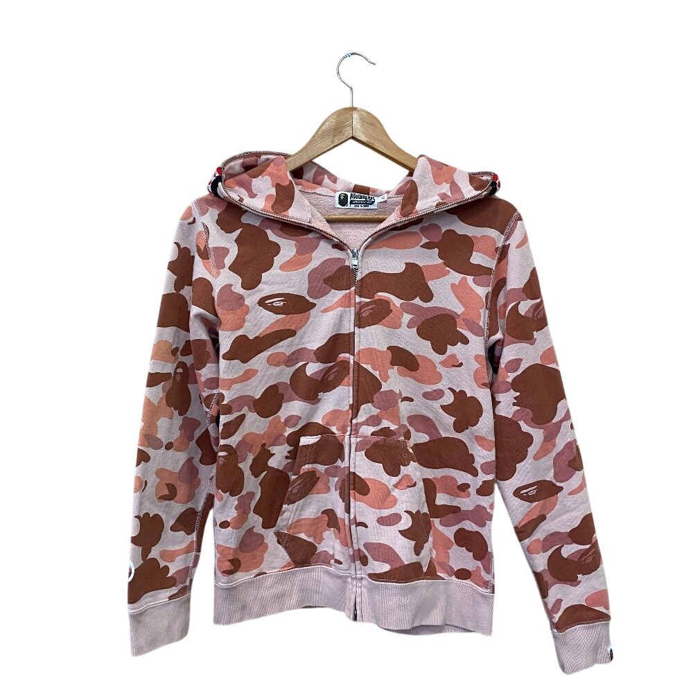 A BATHING APE アベイシングエイプ ジップパーカー パーカー ピンク レディース