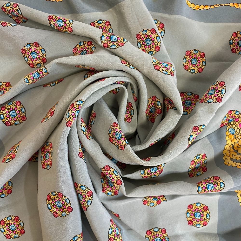 CHANEL シャネル スカーフ スモーキーグリーン レディース