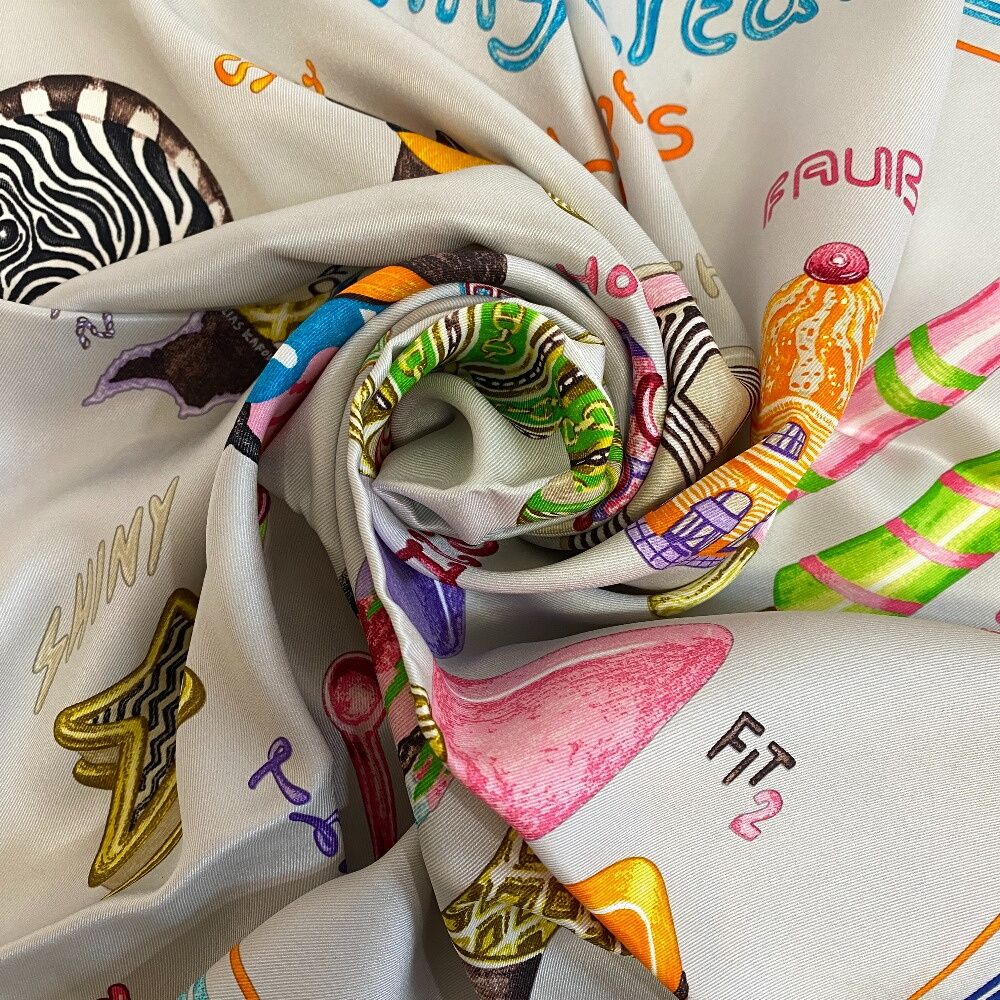 HERMES エルメス カレ70 スカーフ マルチ ユニセックス