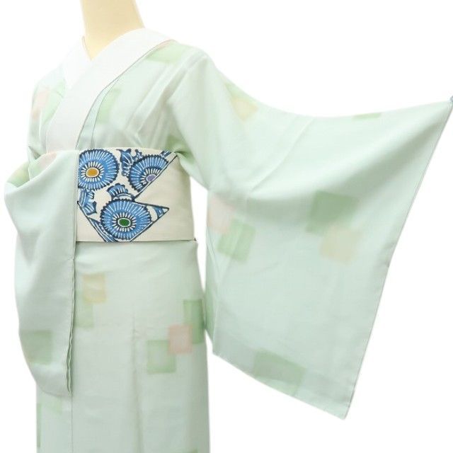  六花-RIKKA- 正絹 袖無双 半衿付き 長襦袢 着物 A 4188 長襦袢 長襦袢 半襦袢