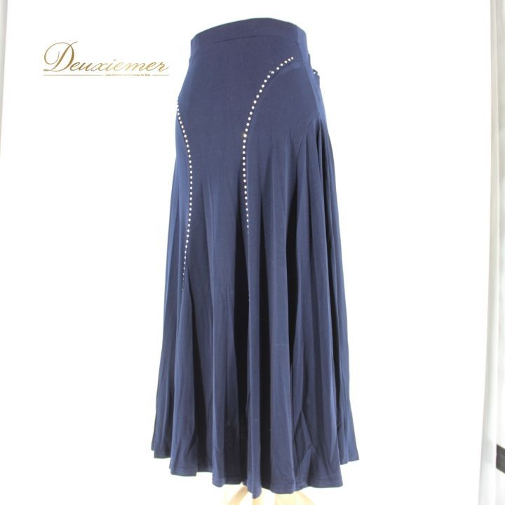 未使用品【社交ダンス】スタンダードスカート②（紺色） 社交ダンス 衣装 スタンダード スカート レッスンウェア 女性用 オール