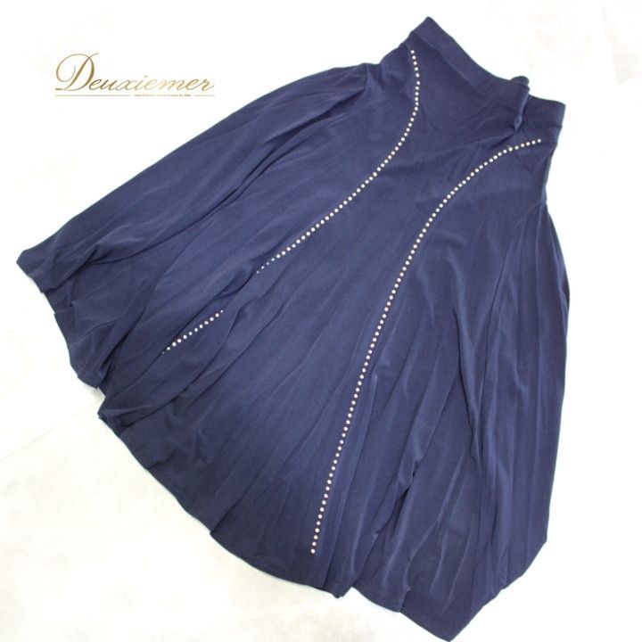 未使用品【社交ダンス】スタンダードスカート③（紺色） 社交ダンス 衣装 スタンダード スカート レッスンウェア 女性用 オール