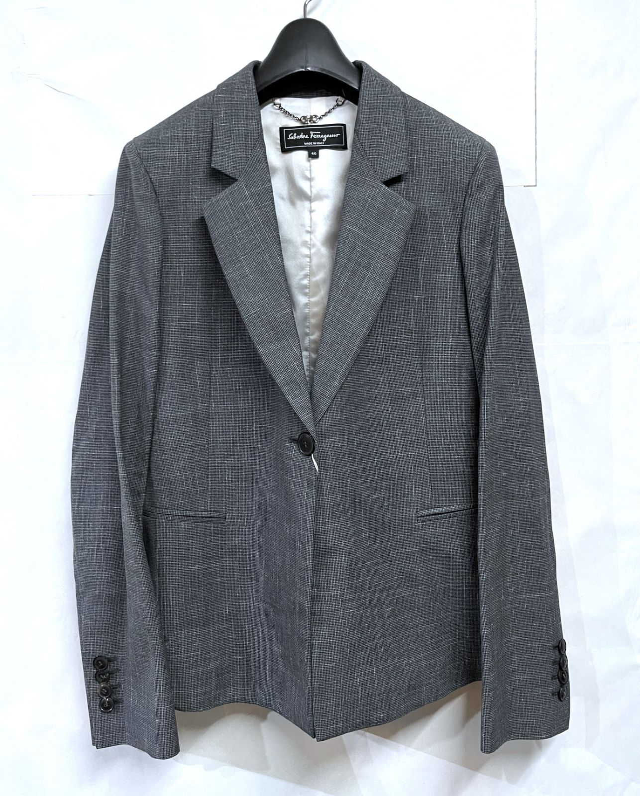 イタリア製 FERRAGAMO｜フェラガモ ジャケット スカート セットアップ スーツ