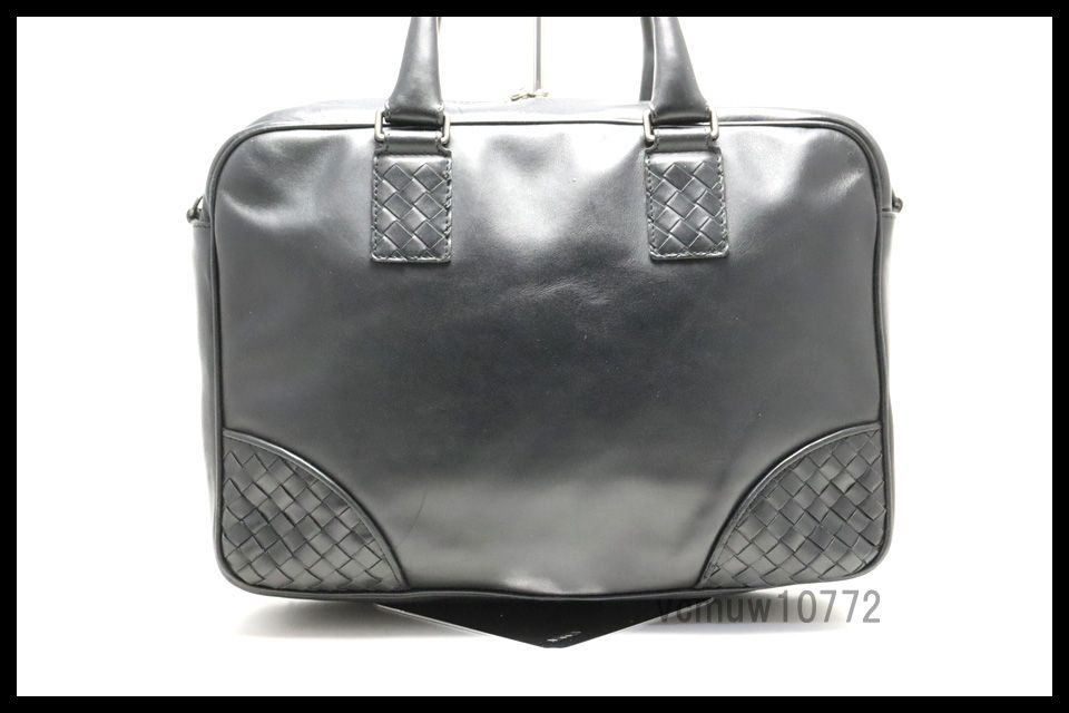 美 BOTTEGA VENETA イントレチャート レザー ビジネスバッグ ブリーフケース ボッテガヴェネタ 1113 nj 19783