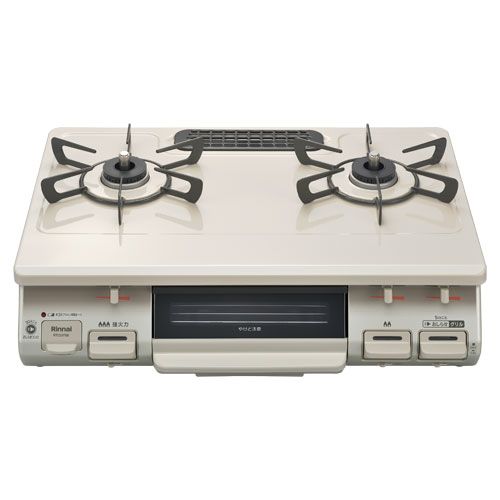 本体のみ リンナイ ガステーブル 左強火 LPガス用 LP ベージュ系 製