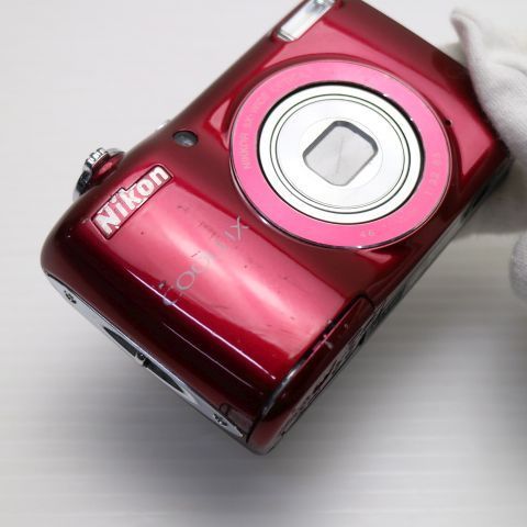 中古 COOLPIX L26 レッド 即日発送 デジカメ Nikon デジタルカメラ