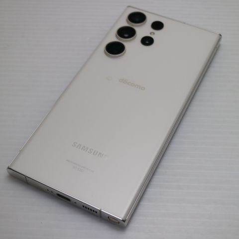 美品 SC-52D Galaxy S23 Ultra 256GB クリーム DoCoMo スマホ SAMSUNG